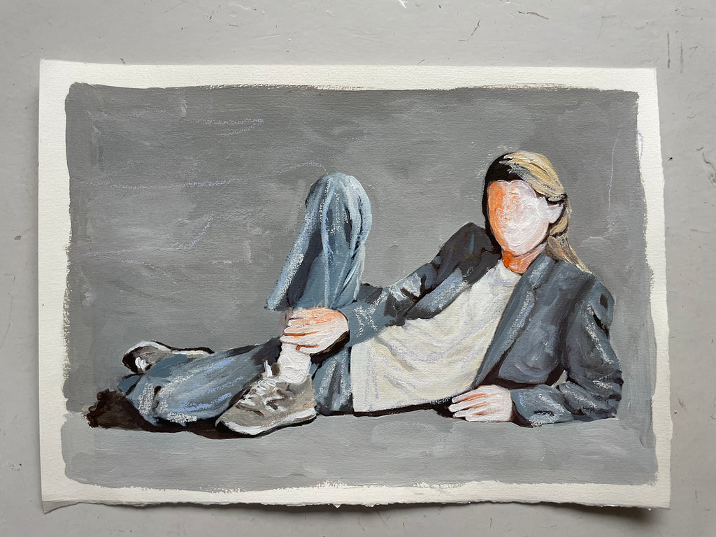 Taking a break  - original - A4   -