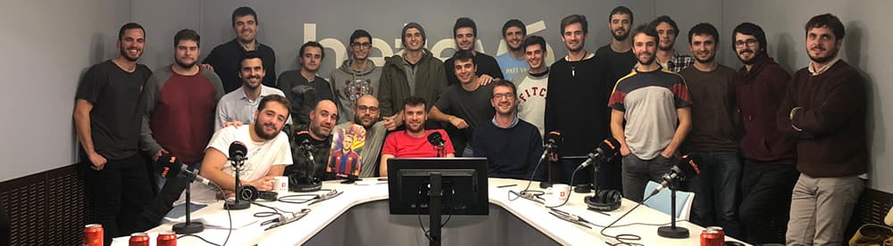 Image shows the staff at La Sotana radio.