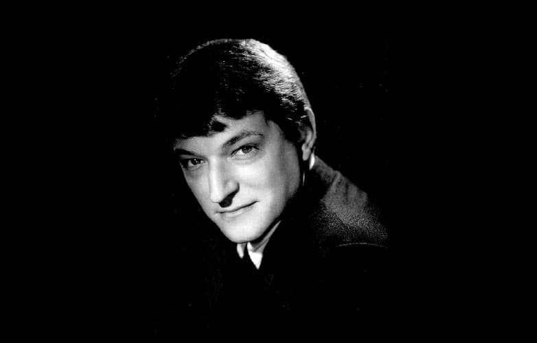 A black and white photo of a young Done Steele.