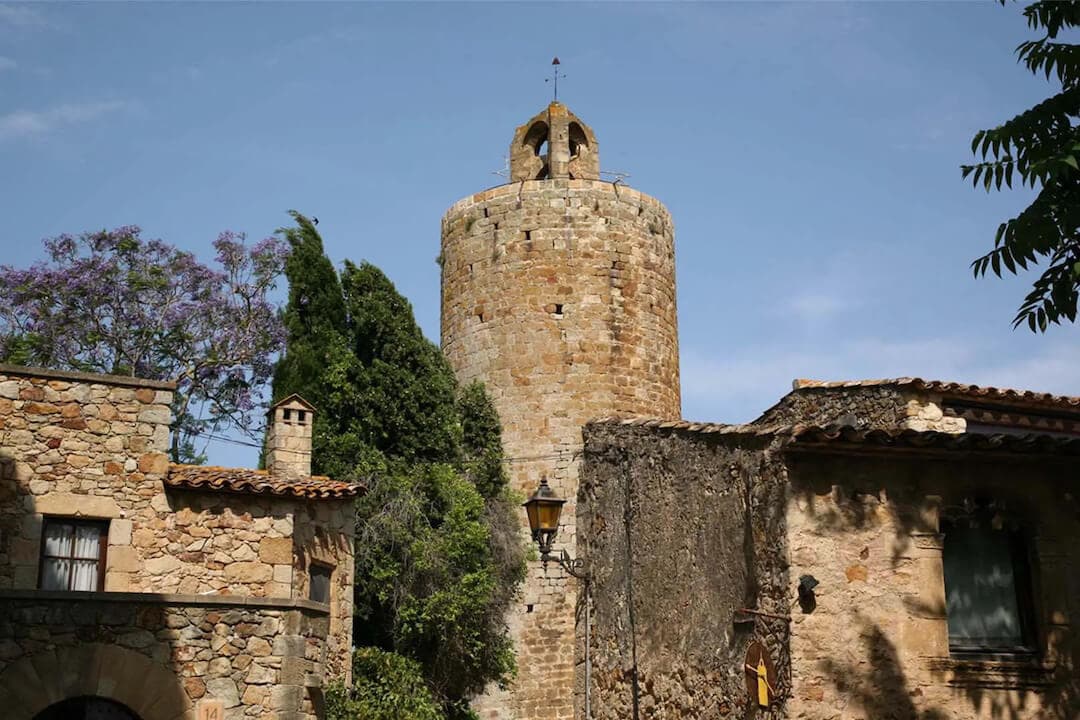 Image shows old brick houses in Europe