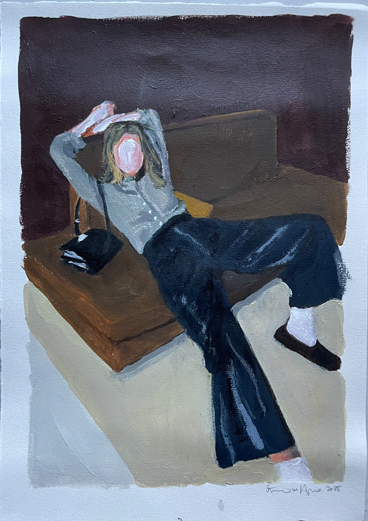 Taking a break - original  A4