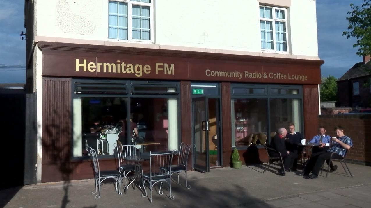 Image shows Hermitage FM's local coffee shop.