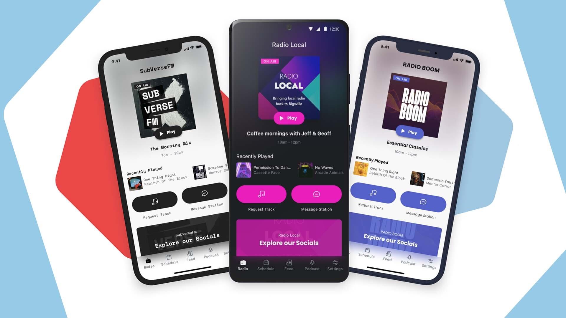 Create radio apps with ease header