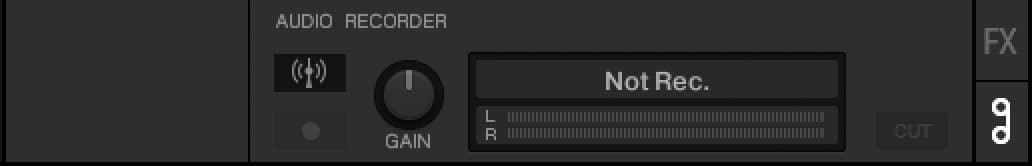 This is a thin black strip of a screenshot illustrating how to broadcast through Traktor. This is step 2 of the process.