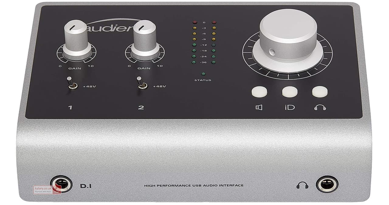 Image shows an Audient iD14 audio interface against a white background.