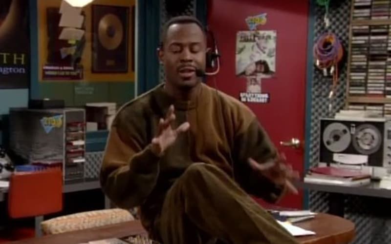 Image shows the character Martin in the radio studio on the WZUP show.