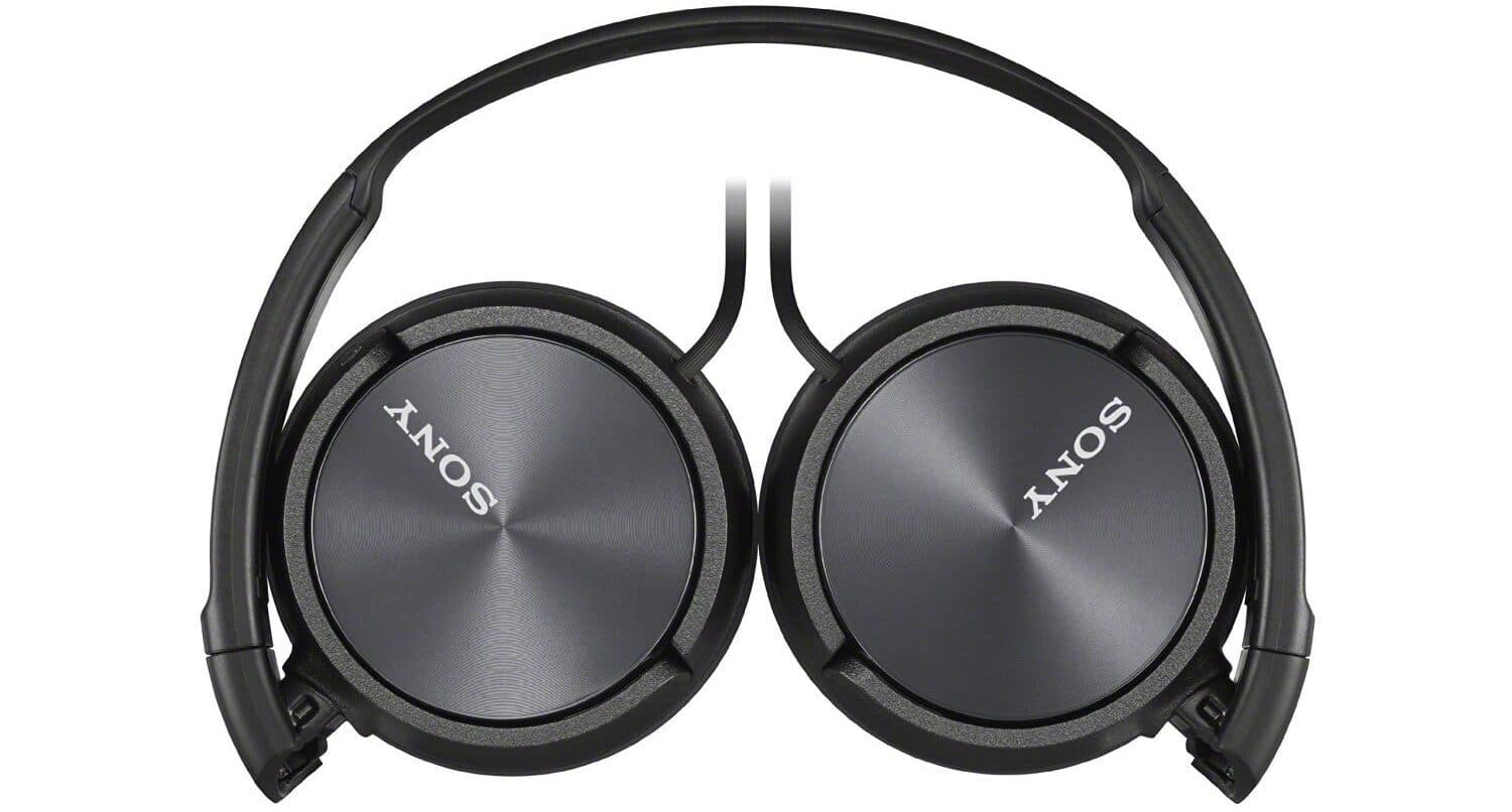 Image shows a pair of Sony headphones against a white background.
