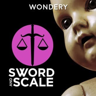 Image is the Sword and Scale podcast artwork.