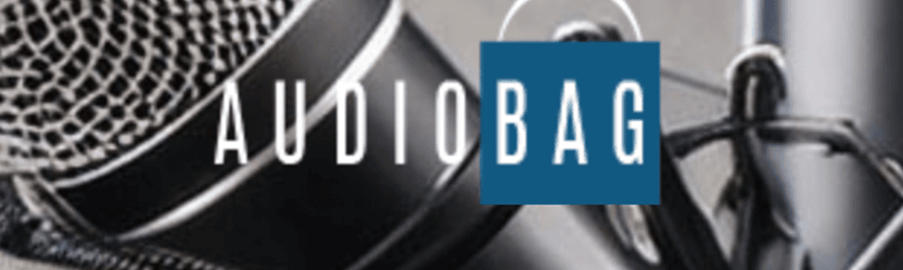 Image shows the logo for AudioBag.