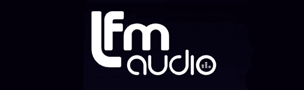Image shows the logo for LFM audio.