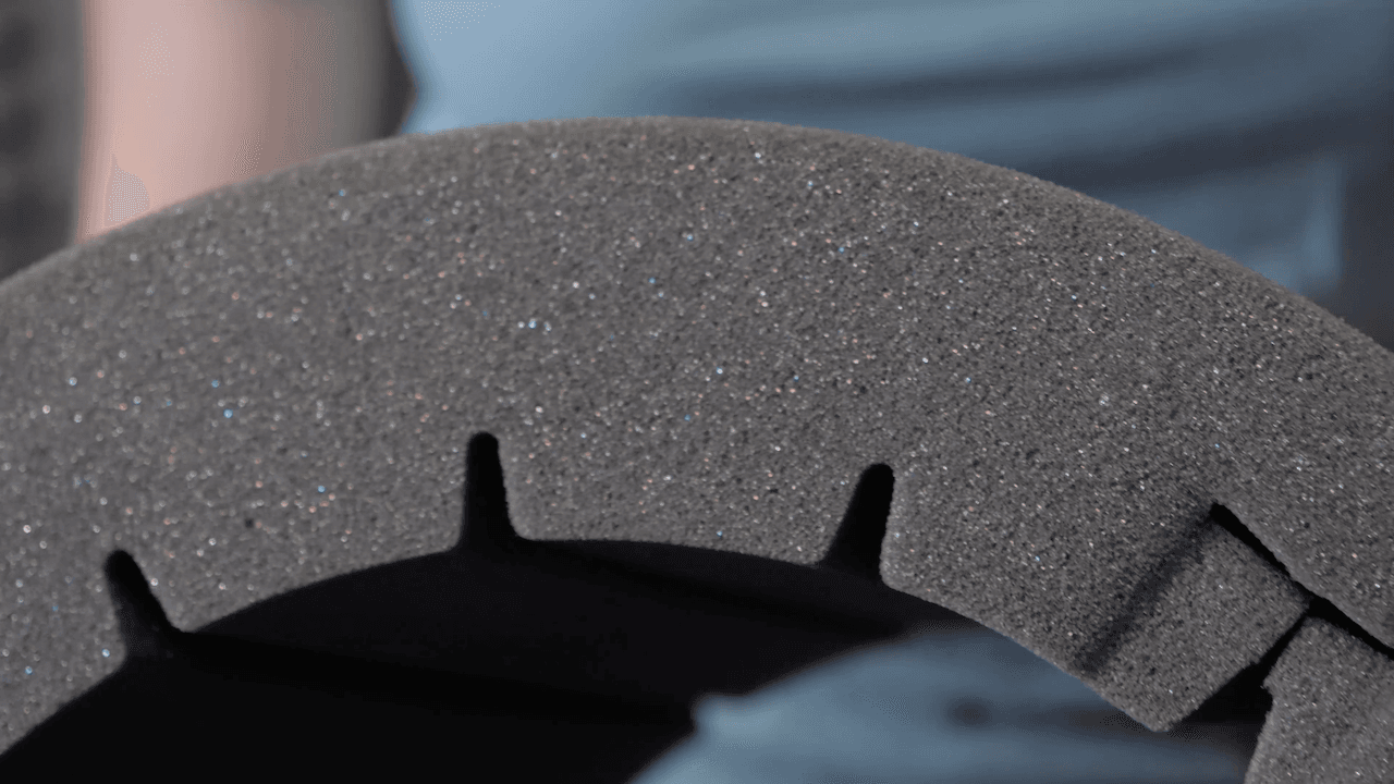 Image shows a close up of the Pro Acoustic Foam Microphone Screen design.