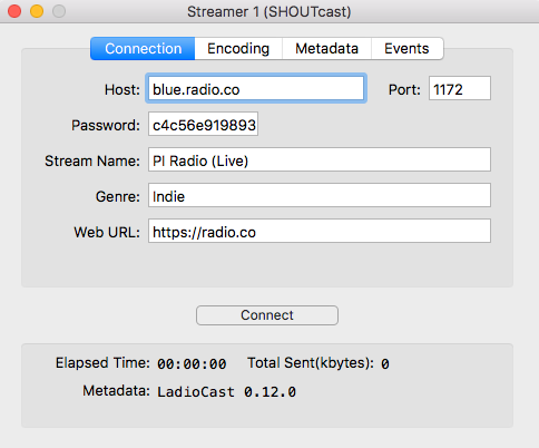 This is a white and blue screenshot explaining how to set up the LadioCast Streamer. This is step 3.