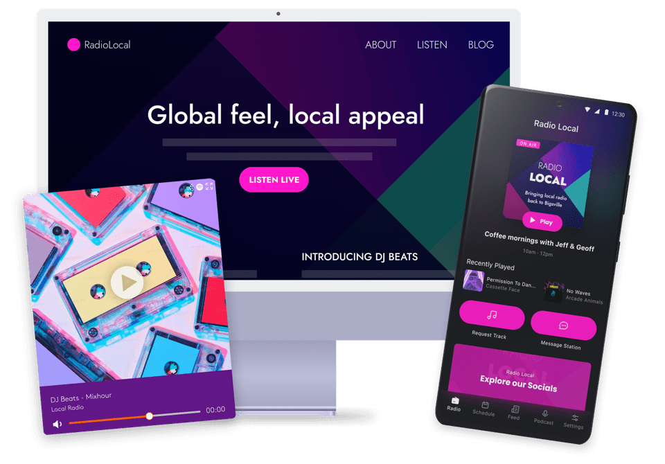 Radio.co dashboard