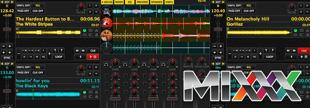 Image is a screenshot from the DJ software Mixxx.