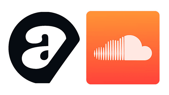 Image shows the Acast and Soundcloud logos side by side.