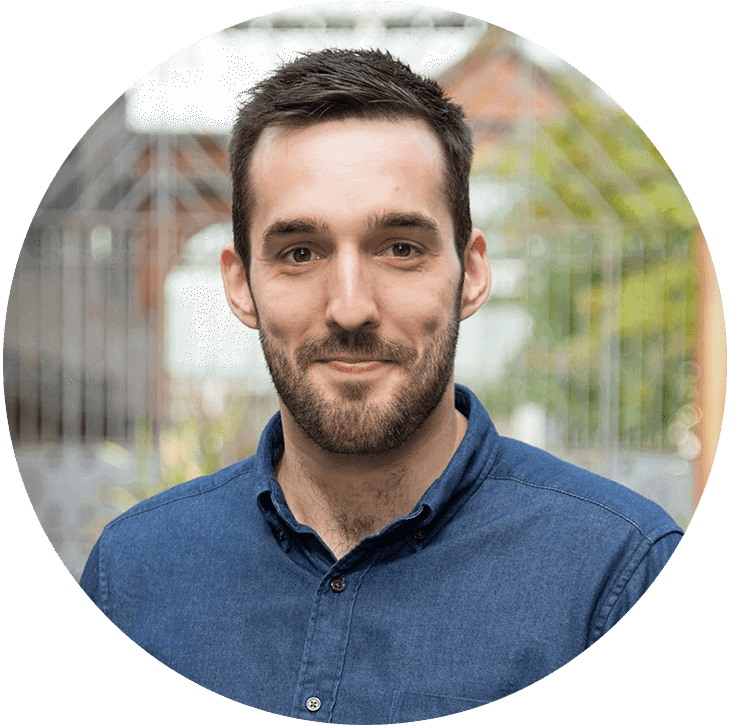 Image is a circular headshot of the Radio.co CTO, John White.