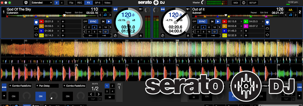 Image is a screenshot from the DJ software Serato.